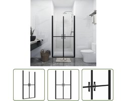 vidaXL Glazen Douchedeur - Douchedeur - Douchedeur (78-81)x190 cm ESG transparant - Douche Cabine - Badkamermeubel - Modern Design