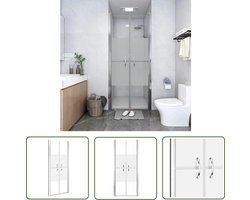 vidaXL Glazen Douchedeur - Douchedeur - Douchedeur 96x190 cm ESG halfmat - Douche Cabine - Badkamermeubel - Levenslange Garantie