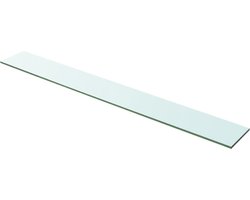 vidaXL Glazen Wandplank - Wandplank - Wandschap transparant 100x12 cm glas - Wandendecoratie - Vitrinekast - Displayrek
