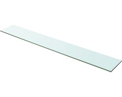 vidaXL Glazen Wandplank - Wandplank - Wandschap transparant 100x15 cm glas - Vitrinekast - Display Case - Opbergplanken