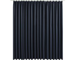 vidaXL - Gordijn - verduisterend - met - haken - 290x245 - cm - antraciet