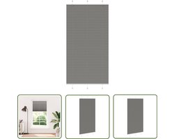 vidaXL Gordijnen - Plisségordijn - Plissé rolgordijn 110x200 cm stofbreedte 109,4 cm antraciet - Raamdecoratie - Privacy Screen - Zonwering