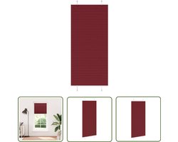 vidaXL Gordijnen - Plisségordijn - Plissé rolgordijn 90x200 cm stofbreedte 89,4 cm bordeauxrood - Raamdecoratie - Privacybescherming - Zonwering