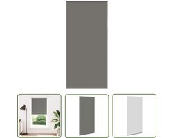 vidaXL Gordijnen - Rolgordijn - Rolgordijn verduisterend 105x210 cm stofbreedte 100,7 cm grijs - Verduisterend - Privacy - Lichtregeling