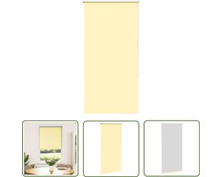 vidaXL Gordijnen - Rolgordijn - Rolgordijn verduisterend 65x150 cm stofbreedte 60,7cm geel - Verduisterend - Kamer Decoratie - Interieur Design