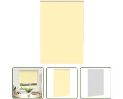 vidaXL Gordijnen - Rolgordijnen - Rolgordijn 95x175 cm verduisterend geel Stofbreedte 90,7 cm - Verduisteringsgordijnen - Kamerroutines - Huisinrichting