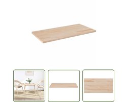 vidaXL Grenenhout - Tafelblad - Tafelblad rechthoekig 110x55x2,5 cm massief grenenhout - Massief Hout - Vintage Tafel - Landelijke Tafel