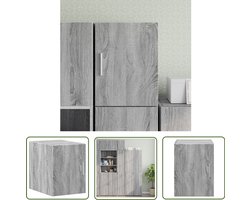 vidaXL Grijze Wandkast - Wandkast - Wandkast 30x42,5x40 cm bewerkt hout grijs sonoma eikenkleurig - Houten Wandkast - Badkamerkast - Keukenkast