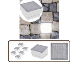 vidaXL Grondspots LED - Set van 6 - Warm Wit Licht Tuinverlichting - Led Spots - Grondspots - Inbouwspots - Buitenschijnwerpers