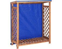 vidaXL - Haardhoutopslag - 105x38x115 - cm - massief - acaciahout