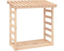 vidaXL - Haardhoutrek - 108x64,5x110 - cm - massief - grenenhout