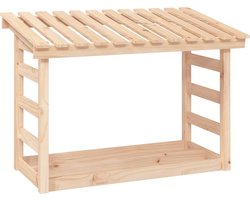 vidaXL - Haardhoutrek - 108x64,5x78 - cm - massief - grenenhout