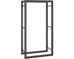 vidaXL - Haardhoutrek - 50x28x94 - cm - staal - matzwart