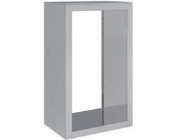 vidaXL - Haardhoutrek - 60x40x100 - cm - gegalvaniseerd - staal