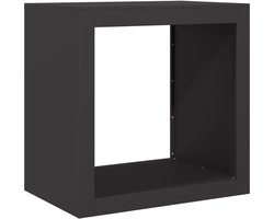 vidaXL - Haardhoutrek - 60x40x60 - cm - staal - zwart