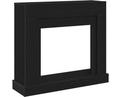 vidaXL - Haardombouw - 100x30x87,5 - cm - spaanplaat - zwart - eikenkleurig