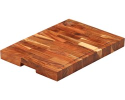 vidaXL - Hakblok - 42x30x4 - cm - massief - acaciahout