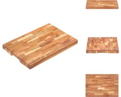vidaXL Hakblok - Hakblokken - Snijplank - Snijplanken - Hakblok 50x35x4 cm massief acaciahout