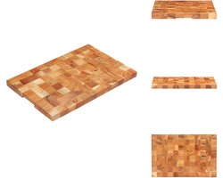 vidaXL Hakblok - Hakblokken - Snijplank - Snijplanken - Hakblok 60x40x3,8 cm massief acaciahout