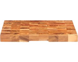 vidaXL Hakblok - Massief Acaciahout 60x40x3,8 cm Slagersblok - Hakblok - Acaciahout - Snijplank - Keukengerei