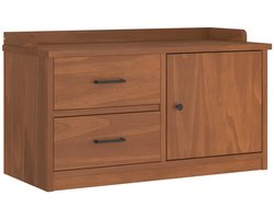 vidaXL Halbank - Halbanken - Bank - Halbankzitting - Gangbankje SANDNES 87x40x50 cm massief grenenhout