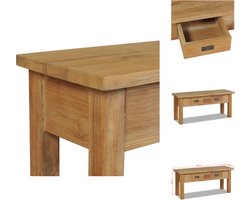 vidaXL Halbank - Halbanken - Hal Bank - Hal Banken - Halbankjeje massief teakhout 90x30x40 cm