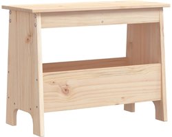 vidaXL - Halbankje - 60x28x45 - cm - massief - grenenhout