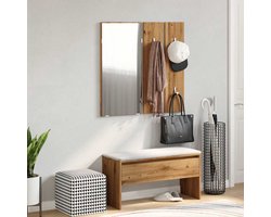 vidaXL Halmeubelset - Artisanaal Eiken - Complete Set Gangkast - Halmeubels - Entree Kast - Houten Meubelen - Bergruimte