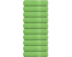 vidaXL - Handdoeken - FROGN - 10 - st - 50x100 - cm - 360 - g/m² - appelgroen