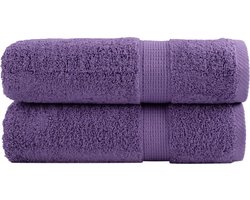 vidaXL - Handdoeken - SOLUND - 2 - st - 600 - g/m² - 50x100 - cm - paars