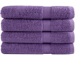 vidaXL - Handdoeken - SOLUND - 4 - st - 600 - g/m² - 100x200 - cm - paars