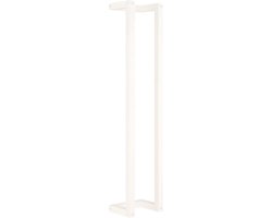 vidaXL - Handdoekenrek - 23x18x110 - cm - massief - grenenhout - wit