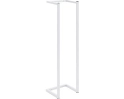 vidaXL - Handdoekenrek - 25x20x95 - cm - staal - wit