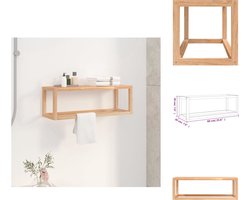 vidaXL Handdoekenrek - Handdoekenrekken - Houten Handdoekenrek - Badkamer Handdoekenrek - Handdoekenrek 60x20x20 cm massief walnotenhout