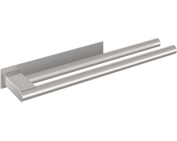 vidaXL - Handdoekenrek - Zilver - 40 - x - 9 - x - 4 - cm - Roestvrij - staal