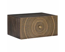 vidaXL - Handgemaakt - nachtkastje - Koper - 40 - x - 30 - x - 20 - cm