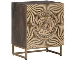 vidaXL - Handgemaakt - nachtkastje - Koper - 40 - x - 30 - x - 50 - cm