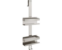 vidaXL Hangend Doucherek - Hangende Doucherekken - Doucherekje - Douche Rekje - Doucherekje hangend geborsteld 304 roestvrij staal