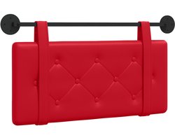 vidaXL - Hangend - hoofdbord - Rood - Kunstleer