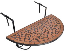 vidaXL Hangende Balkontafel Mozaïek Terracotta