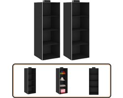 vidaXL Hangende Kledingorganisers - Set van 2 Hangende Organizer - Kledingorganizer - Kasten Organisatie - Opbergvak - Kledingopslag