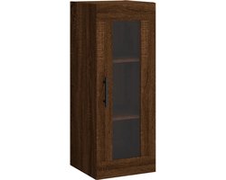 vidaXL - Hangkast - 34,5x34x90 - cm - bruin - eikenkleur
