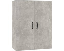 vidaXL - Hangkast - 69,5x34x90 - cm - bewerkt - hout - betongrijs