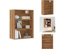 vidaXL Hangkast - Hangkasten - Hangende Kast - Kastje - Hangkast 69,5x32,5x90 cm artisanaal eikenkleur