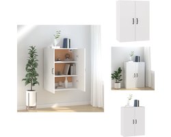 vidaXL Hangkast - Hangkasten - Hangende Kast - Kastje - Hangkast 69,5x34x90 cm bewerkt hout wit