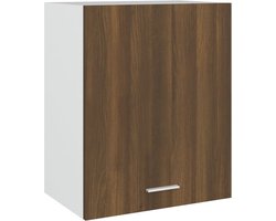 vidaXL - Hangkast - Lyon - 50x31x60 - cm - bewerkt - hout - bruin - eikenkleur