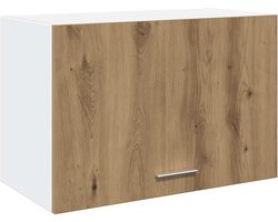 vidaXL - Hangkast - Lyon - 60x31x40 - cm - bewerkt - hout - artisanaal - eikenkleur