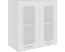 vidaXL - Hangkast - Lyon - 60x31x60 - cm - bewerkt - hout - wit