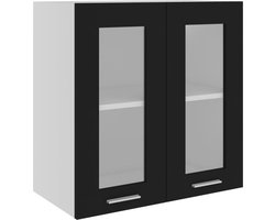 vidaXL - Hangkast - Lyon - 60x31x60 - cm - bewerkt - hout - zwart