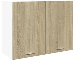vidaXL - Hangkast - Lyon - 80x31x60 - cm - bewerkt - hout - sonoma - eikenkleurig